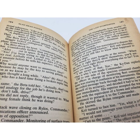 The Last Starfighter By Alan Dean Foster Paperback 1984 Sci-Fi Movie Tie-In - Picture 7 of 9